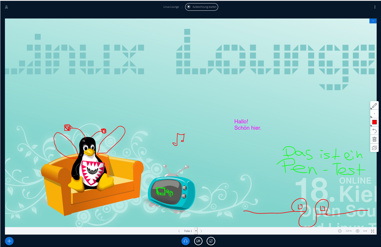 Kunstwerk aus der LinuxLounge, anklicken für Vollansicht